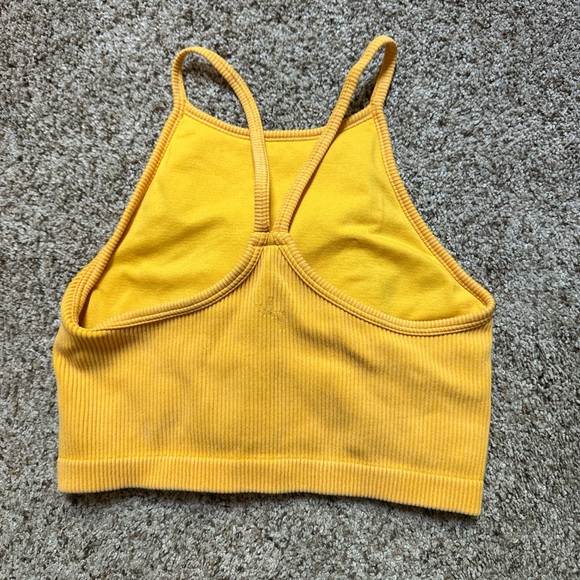 JoyLab Yellow Ribbed Tank Top - Picture 2 of 2